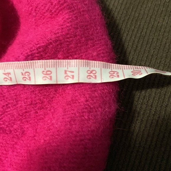 Pink wool beret hat neon hit stylish french millinery headpiece - Picture 9 of 9